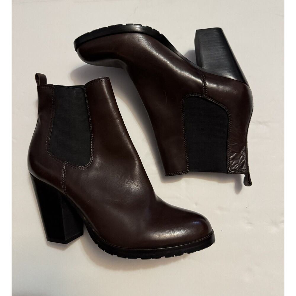 Ladies Women’s Frye Leather Boots Dark Brown Size 8.5M